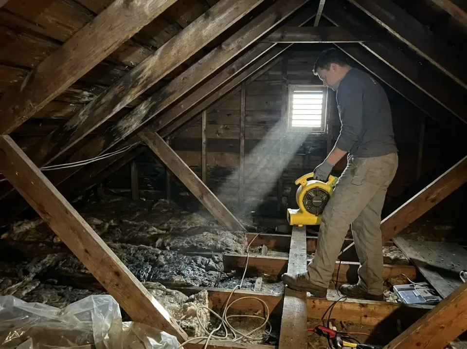 attic-water-damage-drying-proc-007 — frequently asked questions, Emergency Water Extraction & 24/7 Flood Response in Pacific…